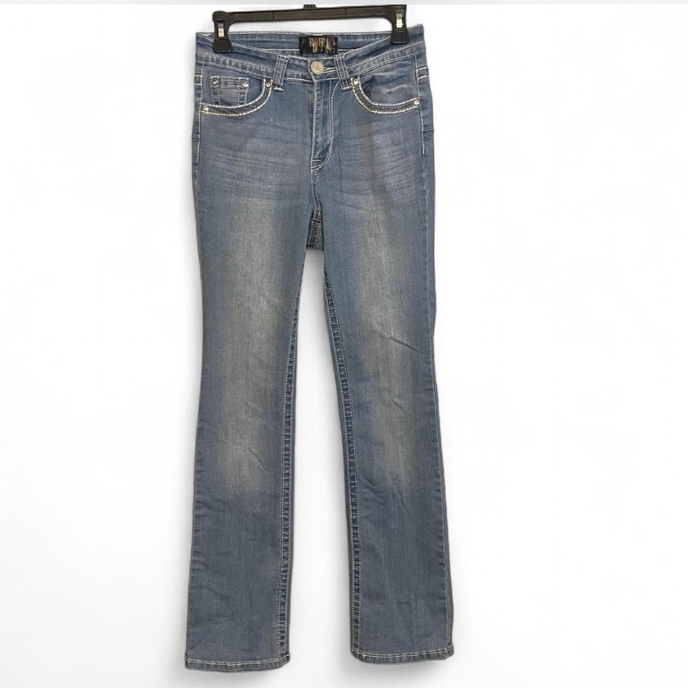 Rebels Denim Jeans with Gold and Silver Accents
